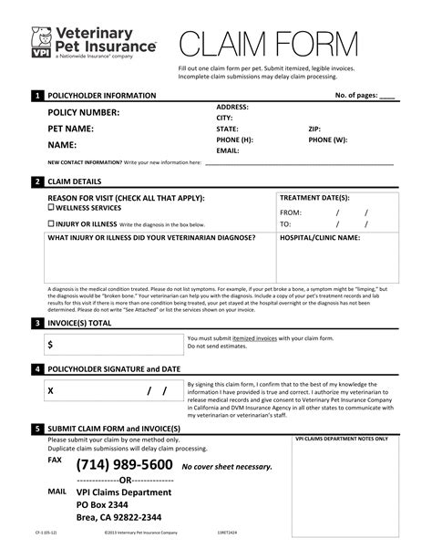 pet protect claim form pdf.